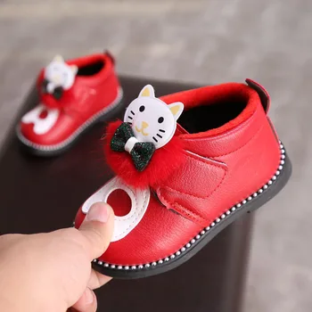 

Children's shoes boots girls New Year Princess ankle boots zipper girls fashion spring children's shoes