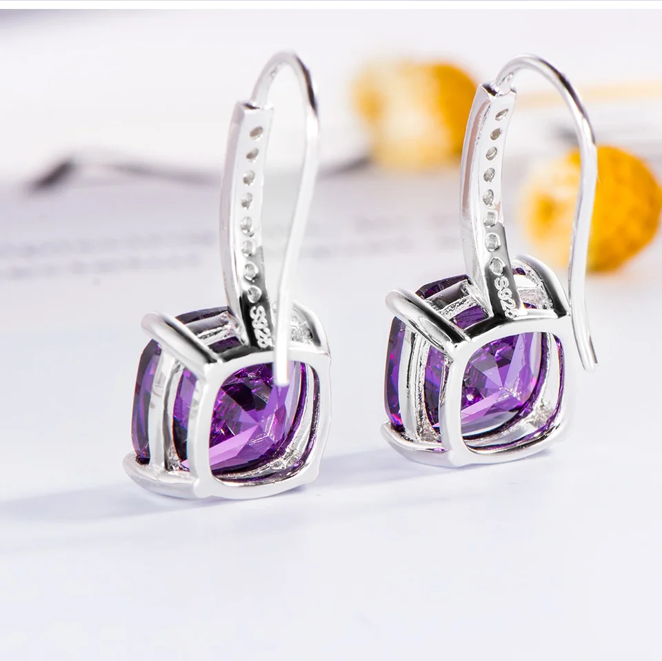 silver amethyst clip earrings for women brand fine jewelry (6)