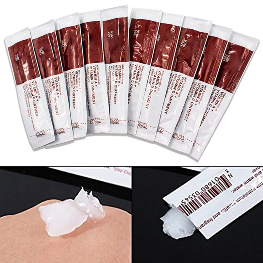 

100Pcs Tattoo Aftercare Ointment Vitamin A & D Ointment Anti Scar Tattoo Aftercare Cream Improve Healing New Tattoo