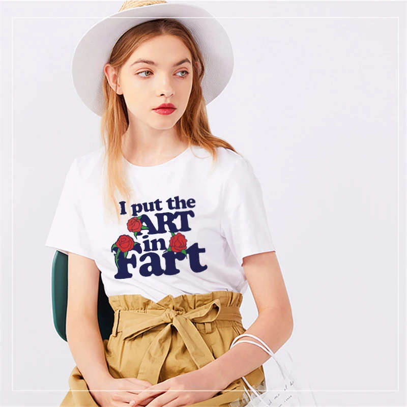 

Harajuku Aesthetic Tshirt Women Cotton 2019 Art In Fart T-shirt Female Short Sleeve Sexy T Shirt Tumblr Plus Size Tops Tees