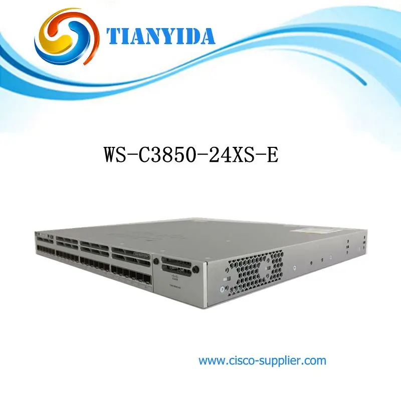 WS-C3850-24XS-E 10-гигабитный коммутатор 24-портовый 10-ггц оптоволоконный сетевой 1000