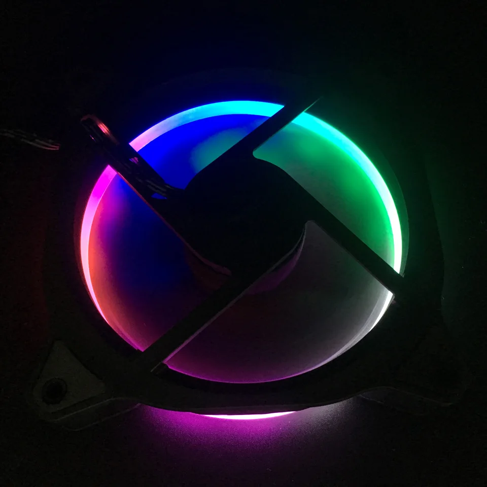 ZML F12025 120 мм RGB Вентилятор охлаждения компьютера вентилятор охлаждает со