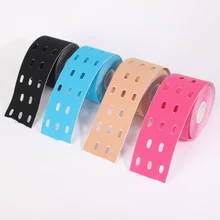 Кинезиологическая пробивная лента эластичная терапевтическая спортивная лента Водонепроницаемая обезболивающая физиотерапевтическая повязка спортивный пластырь для мышц для колена плеча локоть