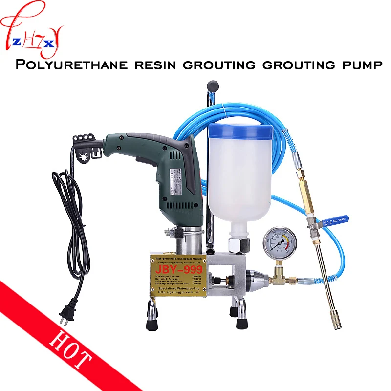 Micro electric injection pump epoxy polyurethane grouting machine JBY 999 crack plugging high pressure grouting machine
