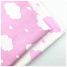 1269419, новые розовые облака AB напечатанные хлопчатобумажные ткани DIY ткани лоскутное одеяло шитье детские игрушки постельные принадлежности стеганый Tecido ткань