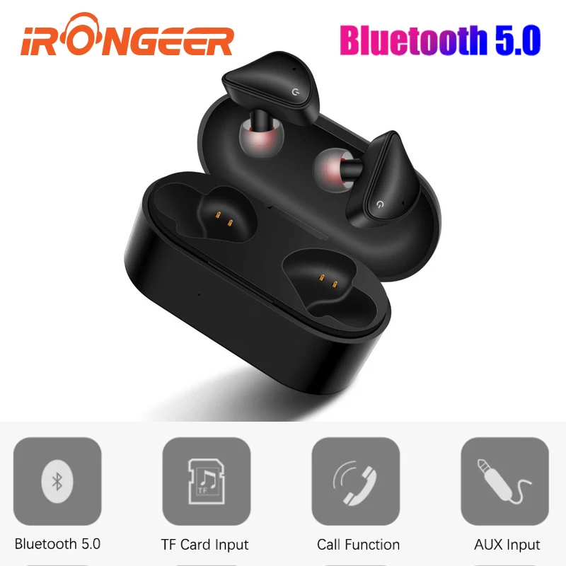

Bluetooth Earphone 5.0 Mini TWS Wireless Headset Touch Control Sport Ear Stereo Cordless Earbuds with Charging box