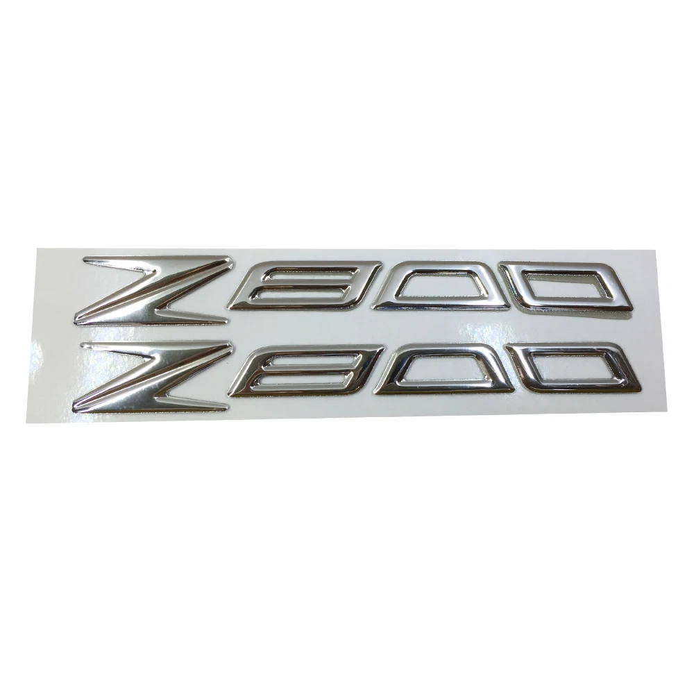 

CHROME MOTORCYCLE EMBLEM BADGE DECAL 3D TANK WHEEL LOGO FOR KAWASAKI Z800 STICKER