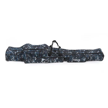 

Fishing Bags Portable Folding Fishing Rod Potective Carrier Canvas Fishing Pole Tools Storage Bag Case Fishing Gear Tackle