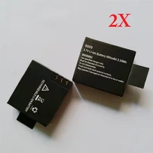 2Pcs 900mAh Sport Camera Battery for SJCAM SJ Series SJ4000 SJ5000 SJ6000 SJ7000 M1 3 7V