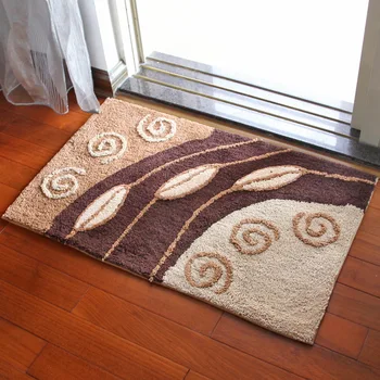 

Flocking square carpet mat kitchen bedroom foot bath mat porch entry MATS 001 50cm*80cm