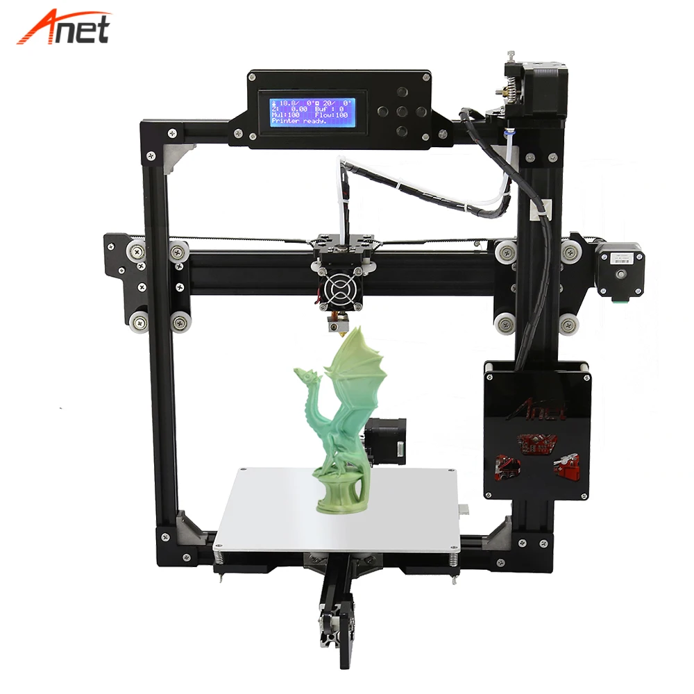 Anet A8 A6 A3S A2 E2 Высокая точность простота в эксплуатации 3D принтер алюминиевый 3d
