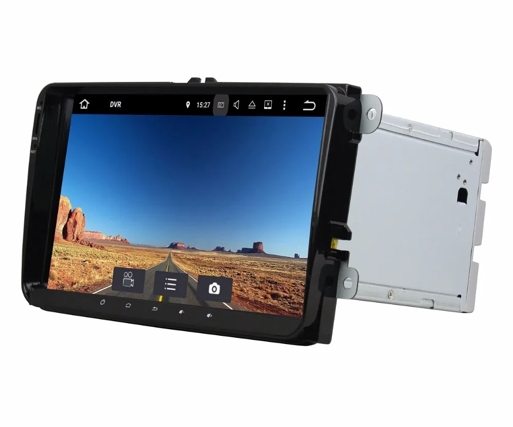 Cheap Android 8.1 Quad Core 9" Car radio dvd GPS Head Unit for VW Volkswagen Passat Tiguan Touran Caddy Magotan Skoda Seat Polo Golf 1