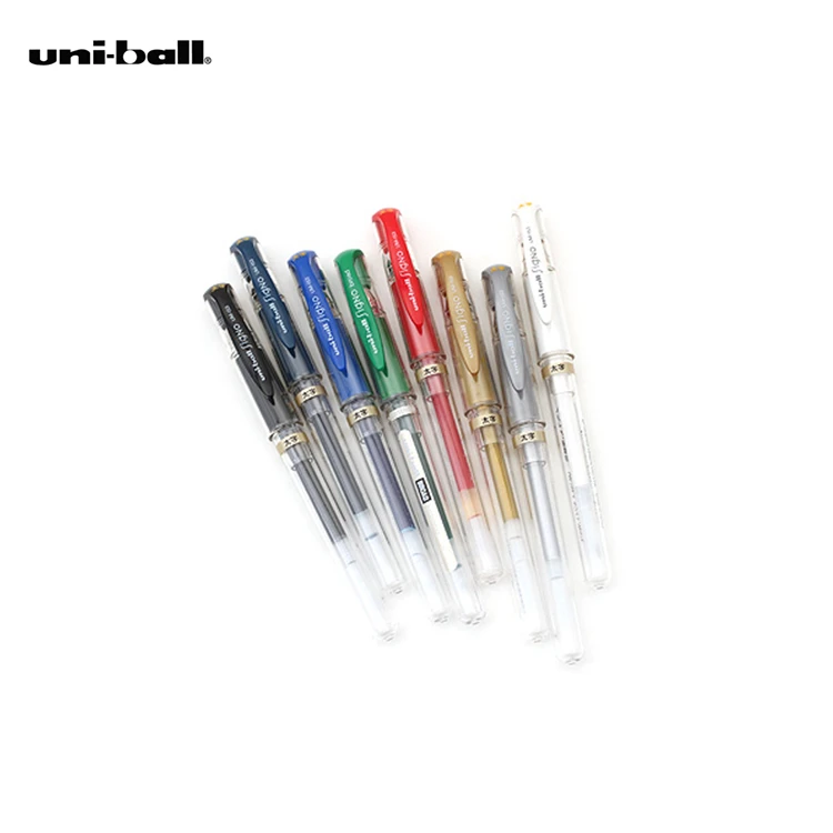 

Genuine Japan 6 Pieces Uni-ball Signo Broad UM-153 Gel Pen - 1.0 mm Blue/Black/Red/White/Silver/Gold