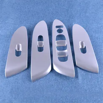 

beler Car Accessories ABS Matte Finish Chrome Interior Door Window Switch Panel Cover Trim Fit For Nissan Murano 2015-2018