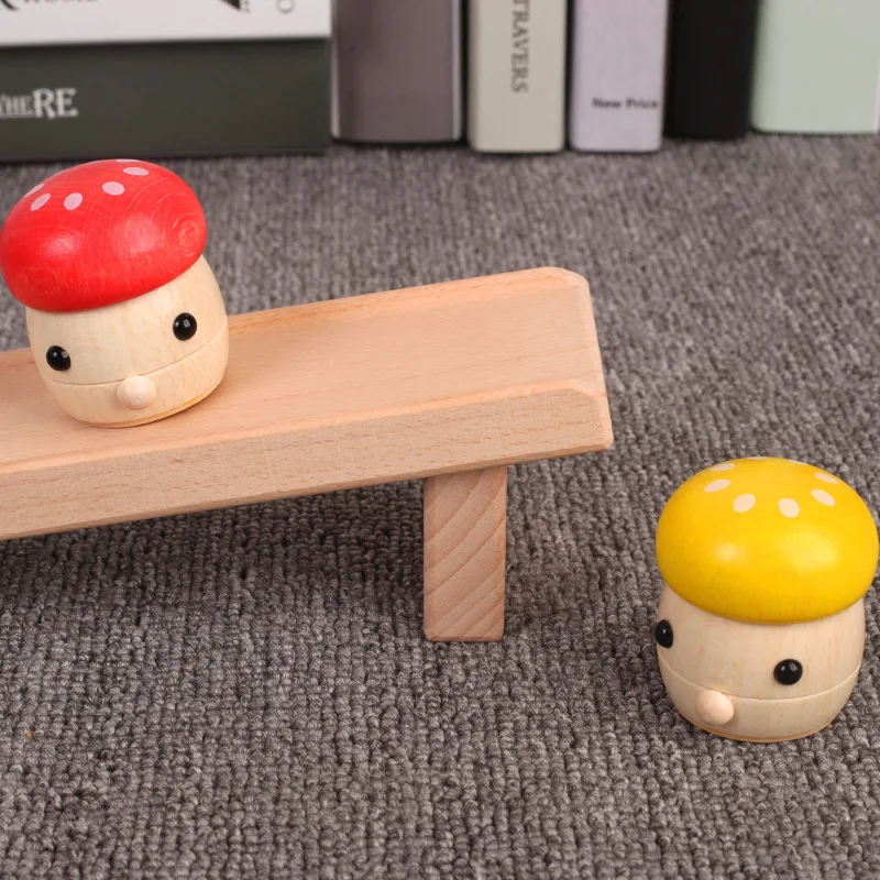 Solid wood children's puzzle Montessori early childhood baby 1-3 years old toy mushroom slide infant hands-on toy Desktop games Solid wood children's puzzle Montessori early childhood baby 1-3 years old toy mushroom slide infant hands-on toy Desktop games