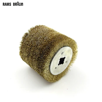 

1 piece Stainless Steel Wire Brush Wheel Wood Open Paint Polishing Deburring Wheel for Electric Striping Machine