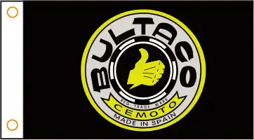 

custom flag Motorcycle flag BULTACO banner 3x5ft 100D poliester 01