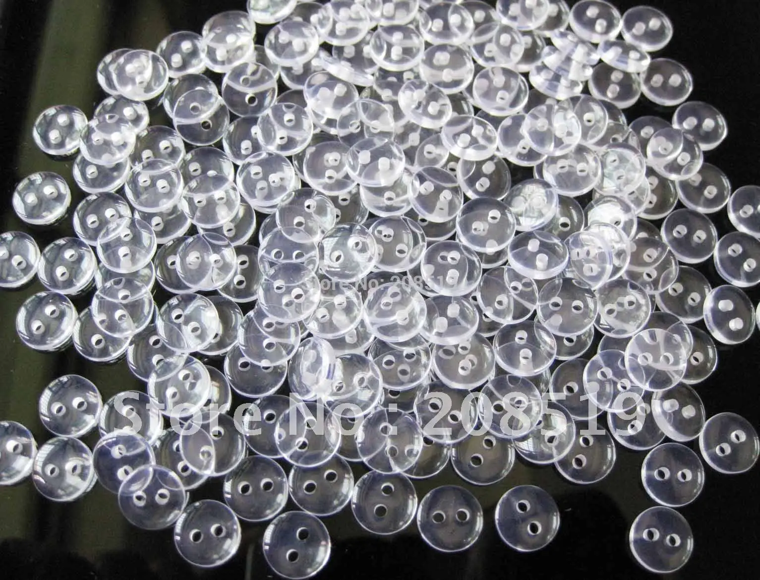 Buy NB0053 Transparent Baby Buttons 1000pcs 9mm round