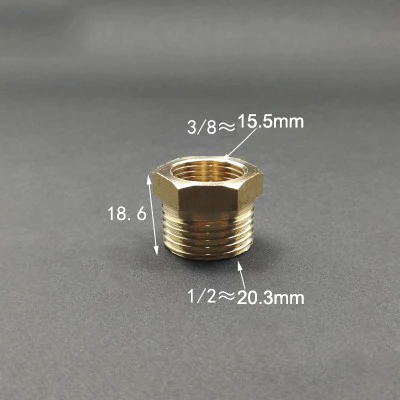 1/" 1/4" 3/" 1/2" 3/" 1" BSP штыревой К гнездовой резьбе латунный редуктор втулка редукционный трубный фитинг соединитель Адаптер - Цвет: 03-04 L17