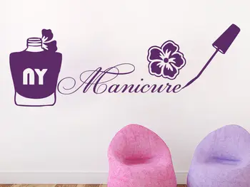 

Wall Decals Nail Design Manicure Decal Vinyl Sticker Beauty Salon