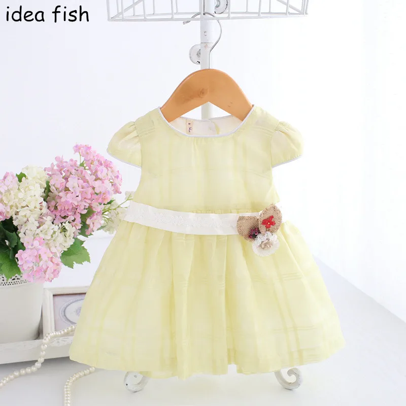 Оптовая продажа 5 шт./лот кружевное платье для маленьких девочек IDEA FISH 2018 летнее