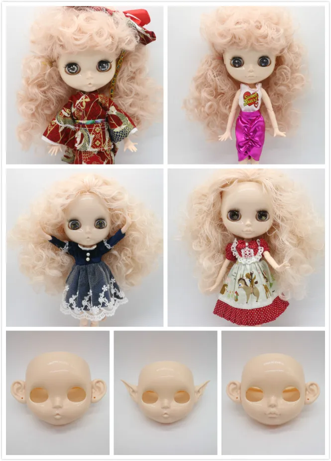 

Without eyes chips joint Nude blyth doll face is custoimized