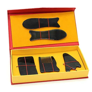 

natural Buffalo horn scraping plates 5pcs set free shipping
