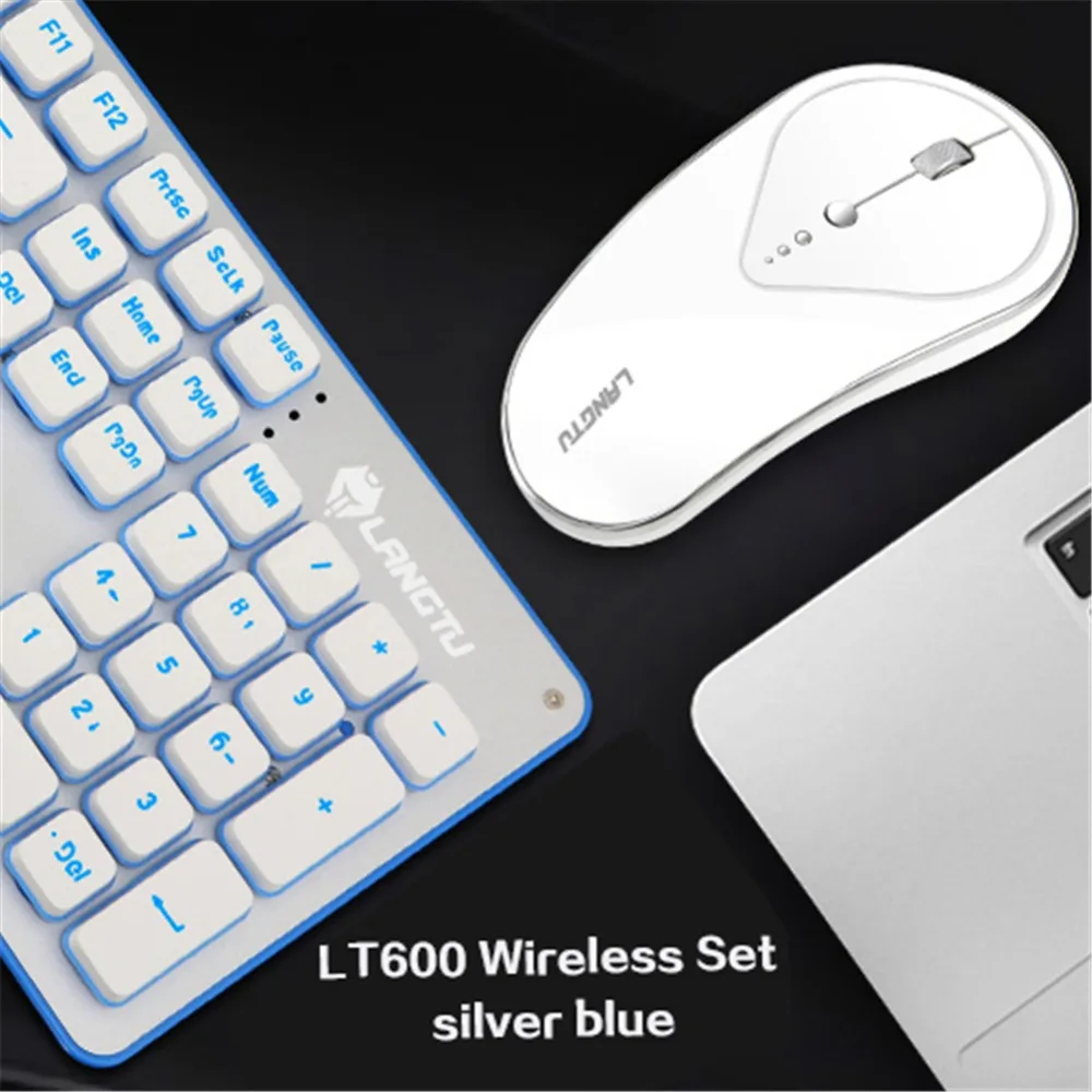 Беспроводная клавиатура и мышь комбо портативная водонепроницаемая клавиатура 2,4 ггц подключение бесшумная оптическая мышь и клавиатура для пк ноутбука