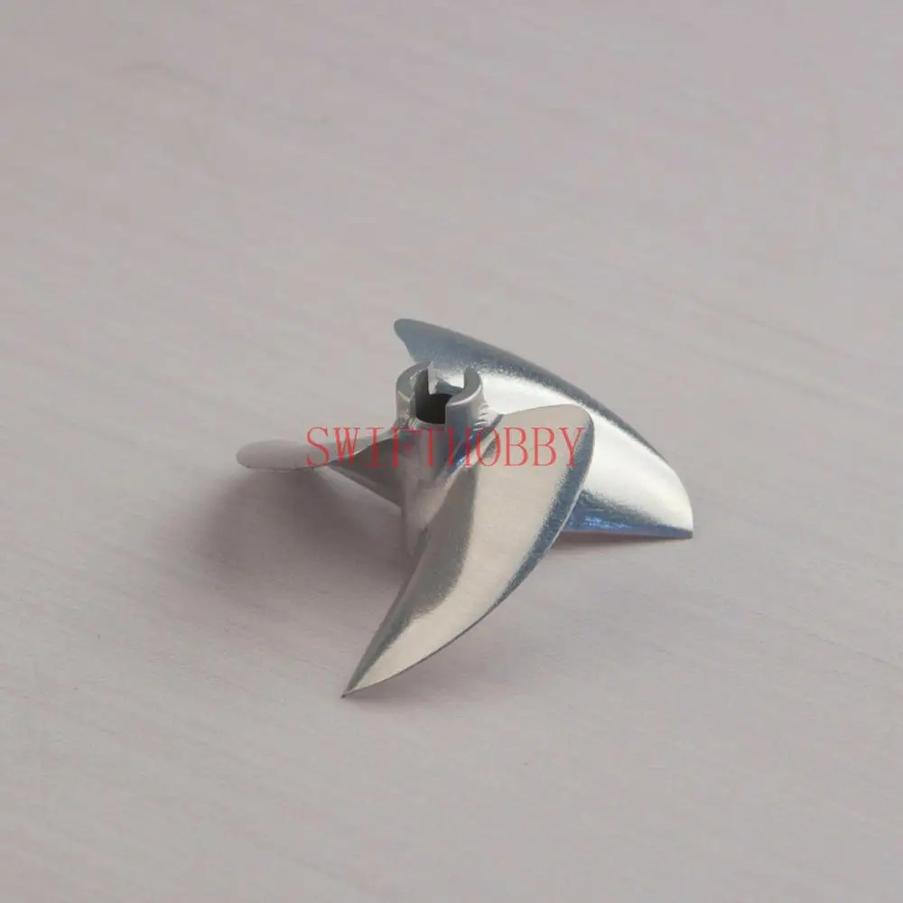 CNC 1/4 Алюминиевый Пропеллер 70 мм положительный 3 лезвия 7016 Prop P1.6 RC