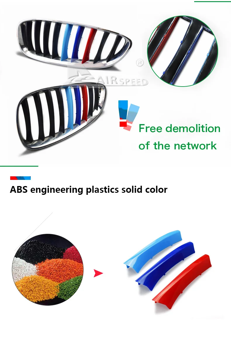  BMW Z4 E89 Car Front Grill Stripes Covers Clips Motorsport Decorations Trim Stickers Accessories Car-styling (2)