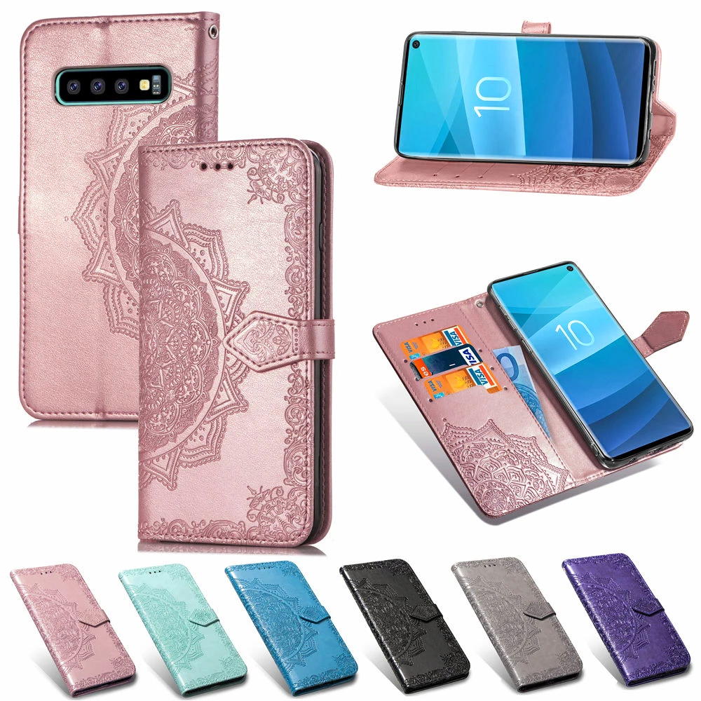 

Flip Wallet Case For Samsung Galaxy S10 S10E S10 Plus Leather Flip Phone Cover