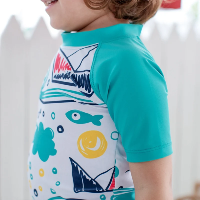 Roupa de Banho dos Miúdos Meninos Maiô Duas Peças Rash Guards Natação Troncos Nadar Conjunto Proteção Solar uv Crianças Maiôs 26 Mamãe e Bebê
