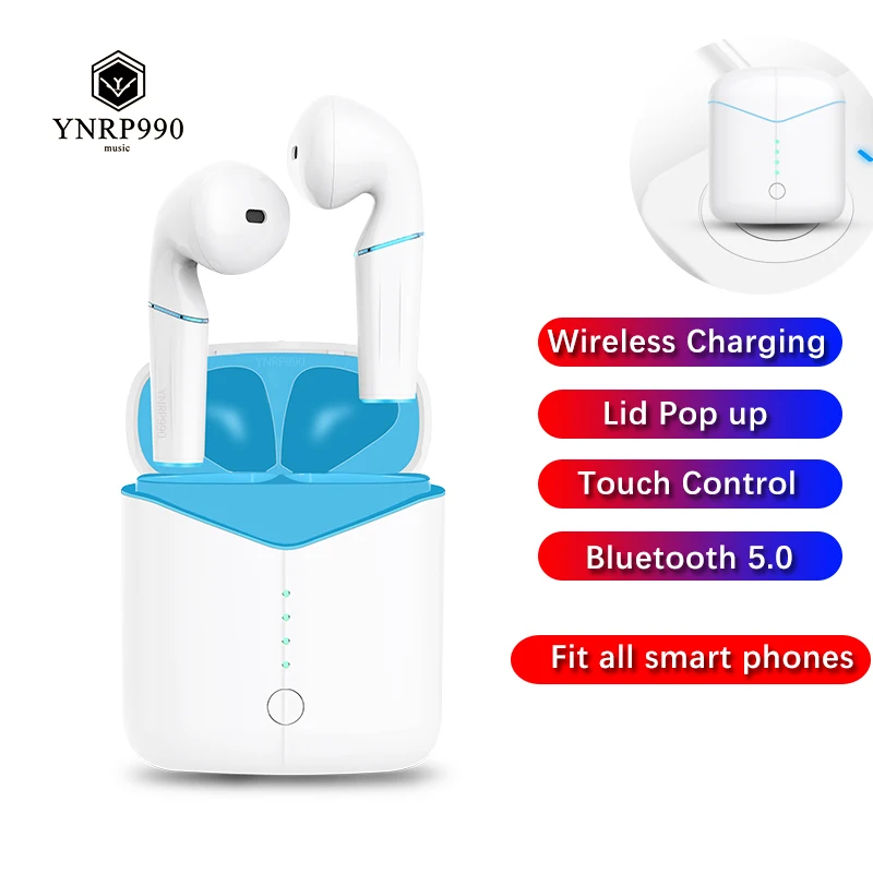 

Original TWS True 5.0 Bluetooth Mini Wireless Earphones 6D Stereo Earbuds Touch Volume Control Headset Wireless Charging Box Mi
