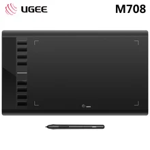 UGEE M708 графический планшет для рисования 8192 уровней цифровой планшет для письма с Умная Ручка для Электронная чертежная доска Графический дизайн