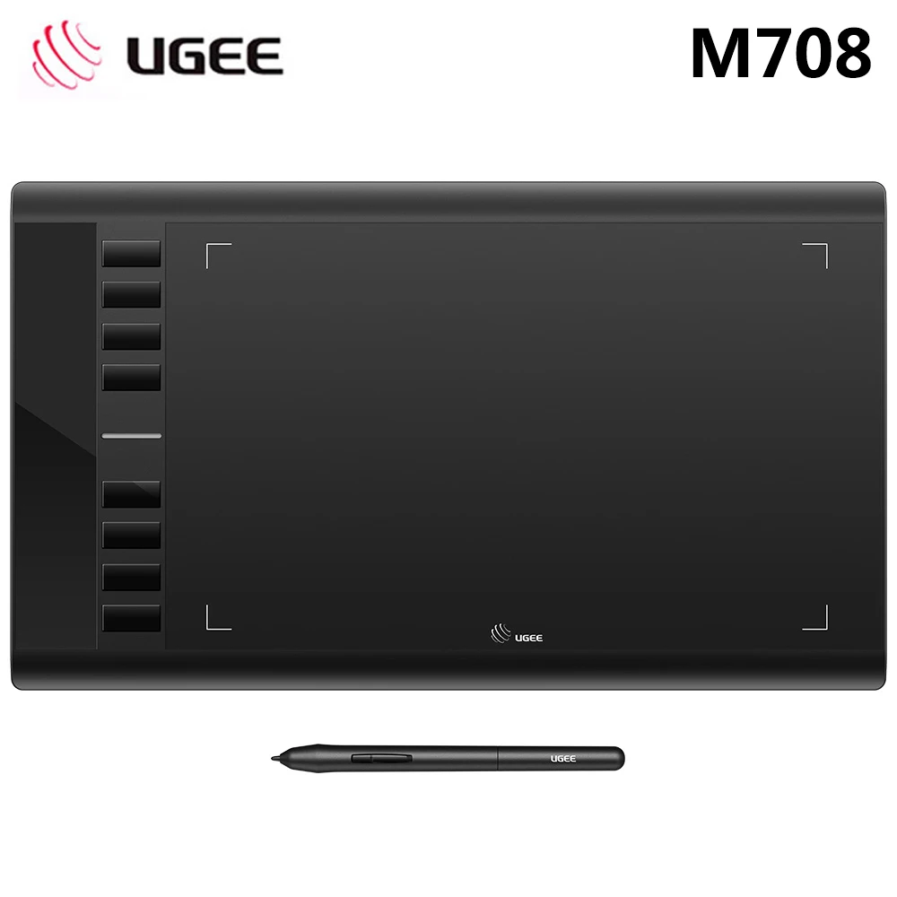 Графический планшет UGEE M708 для рисования 8192 уровней цифровой письма с умным пером