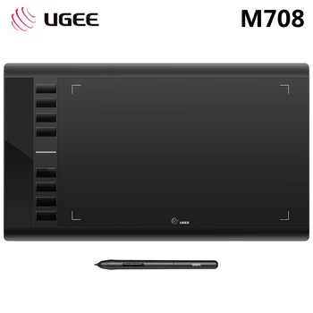

UGEE M708 Graphic Drawing Tablet 8192 Levels Digital Writing Tablet with Smart Pen for Electronic Drawing Board Graphic Design