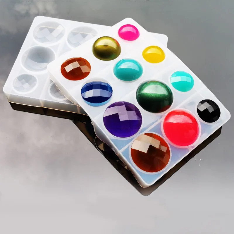 

1PC Big hemisphere Pendant Craft DIY Transparent UV Resin epoxy Silicone Combination Molds for DIY Making Finding Accessories