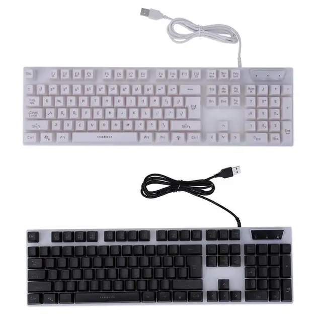 Special Offers High Quality USB Wired Gaming Keyboard Backlight Illuminated Multimedia Computer Keyboard for PC Desktop Laptop Gamer