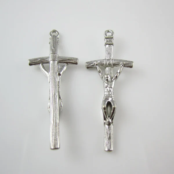 

500pcs of silver tone and 500pcs of gold tone Satin Papal Crucifix Cross