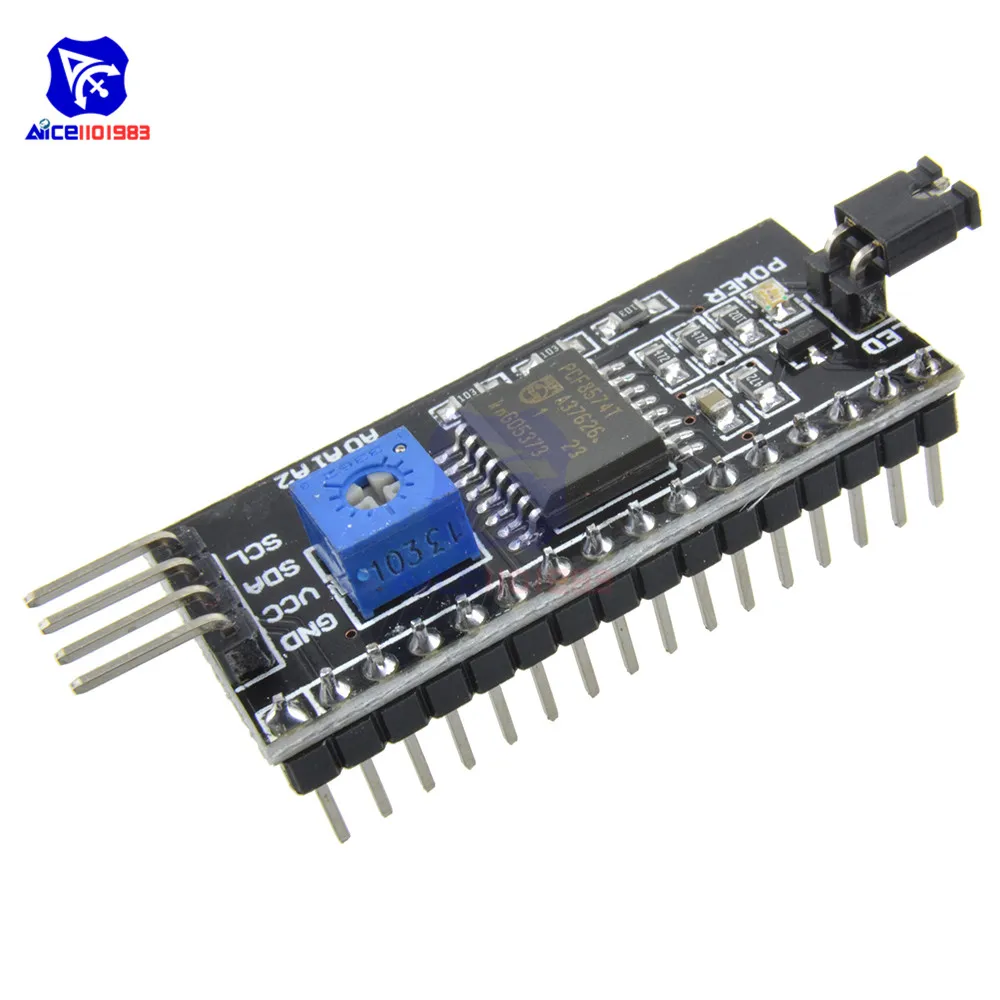 

PCF8574T IIC I2C TWI SPI Serial Interface Board Module Port for Arduino LCD 1602 LCD 2004 Display Module