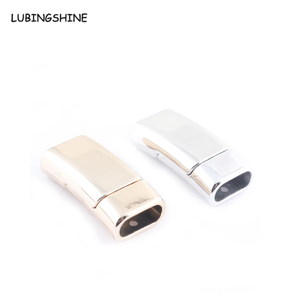 

10*4mm 5 Pcs Gold Silver Color Strong Magnetic Clasps for Leather Bracelet DIY Jewelry Making Armband Sluitingen Fermoir JJC417