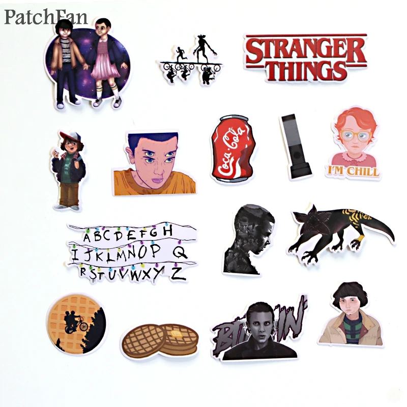 Patchfan 66 шт. очень странные дела ПВХ Водонепроницаемый мультфильм наклейки для