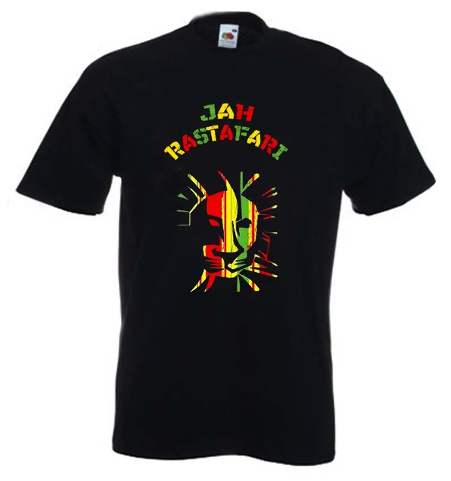 

JAH RASTAFARI T-SHIRT - Reggae Lion Of Judah Rasta Marley Rastafarian - S to 3XL Cool Casual pride t shirt men Unisex New