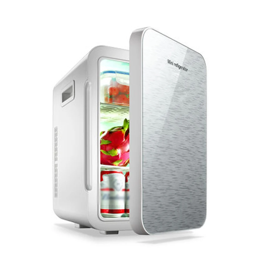 22 л мини-холодильник, автомобильный домашний двойной компактный автомобильный холодильник, 12/220 в, температурный F-W25SA, Портативный морозильник - Цвет: Белый