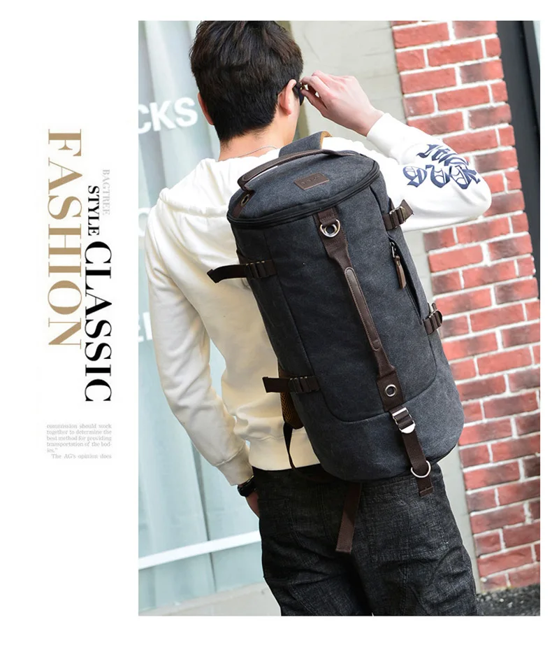 Capacidade de Escalada Redondo à Prova Lona dos Homens Grande Bolsas Balde Dwaterproof Água Viagem Duffel Bolsa Ombro Mala Bagagem Pacote Esporte Xa28d 22 Mochilas escal.