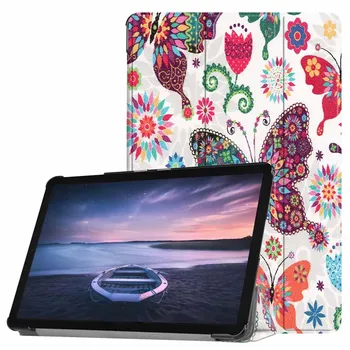 

PU Leather Folio Smart Case w/Unique Flower Design Cover for Samsung Galaxy Tab S4 10.5'' SM-T830/SM-T835/SM-T837 Tablet