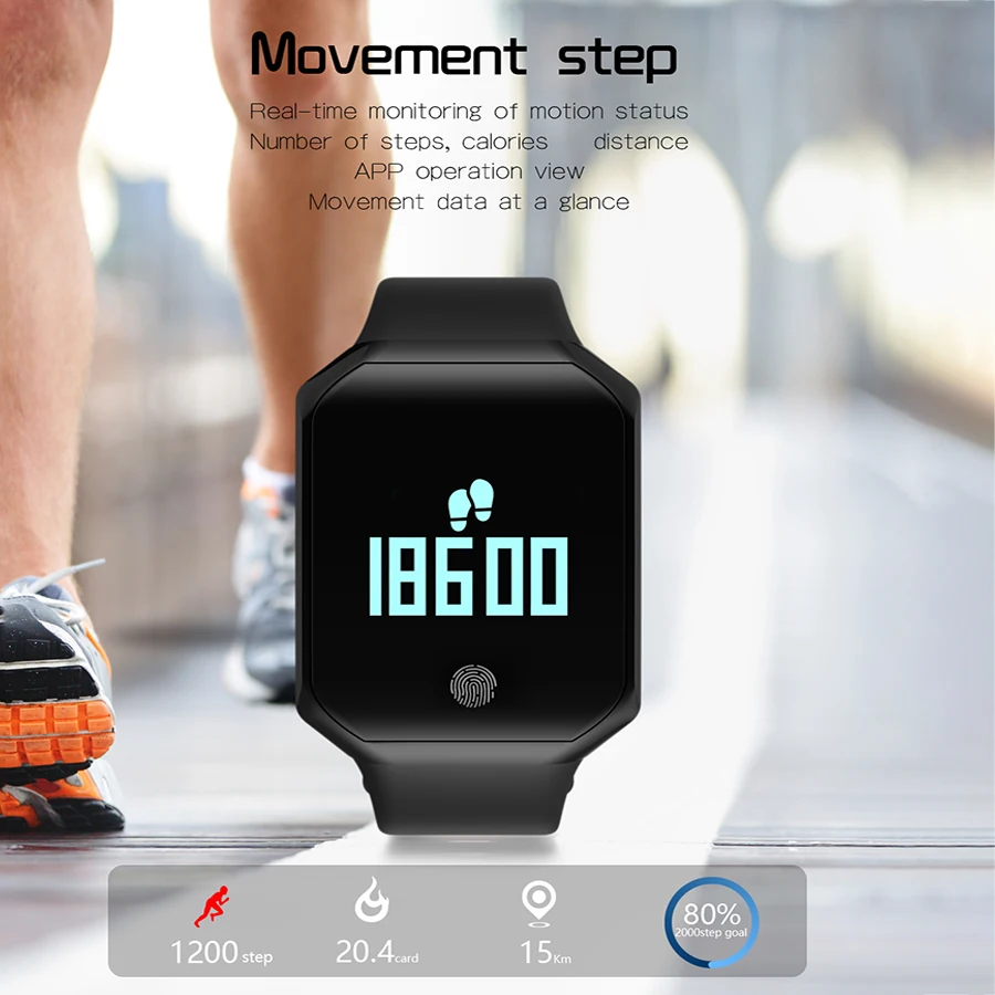 Roadtec Smart Watch часы с Android/IOS сердечный ритм сердца монитор SmartWatch/браслет Band измерять
