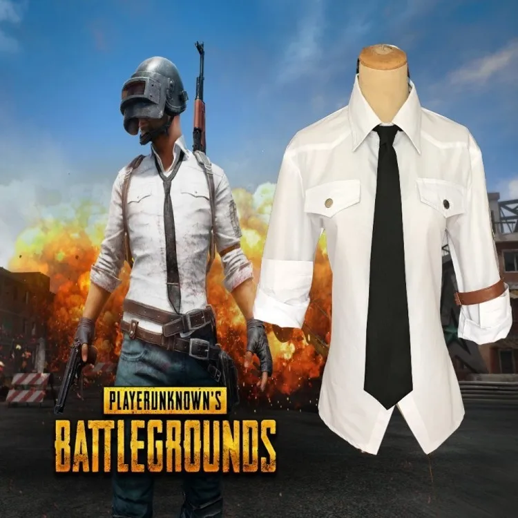  Game Playerunknown's Battlegrounds Pubg Shirt Winner Chicken Dinner Level 1-3 Black White T-shirt C