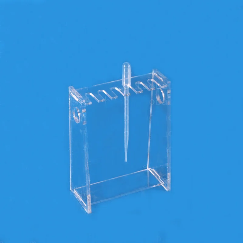 Высокое качество PMMA pasteur pipet rack pasteur pipet stand 6,10 отверстий