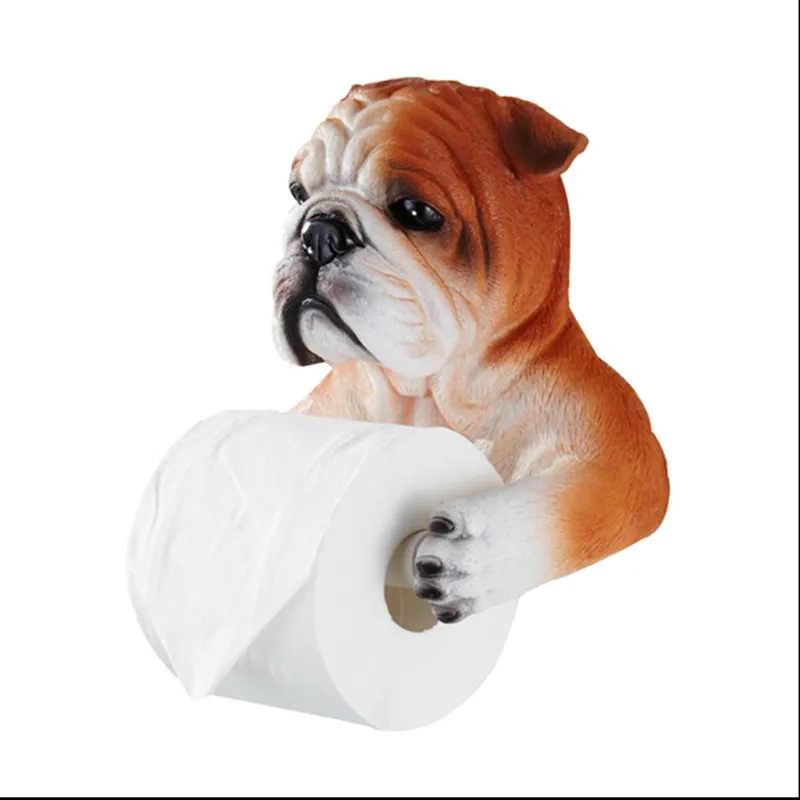 Серый держатель для туалетной бумаги для собак, резиновый лоток для туалетной гигиены, Бесплатный удар, коробка для салфеток, домашний держатель для бумажных полотенец, катушка, устройство